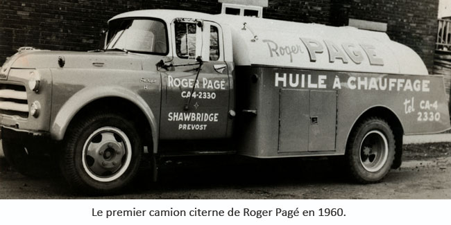 Historique Pétrole Pagé - Camion citerne datant de 1960
